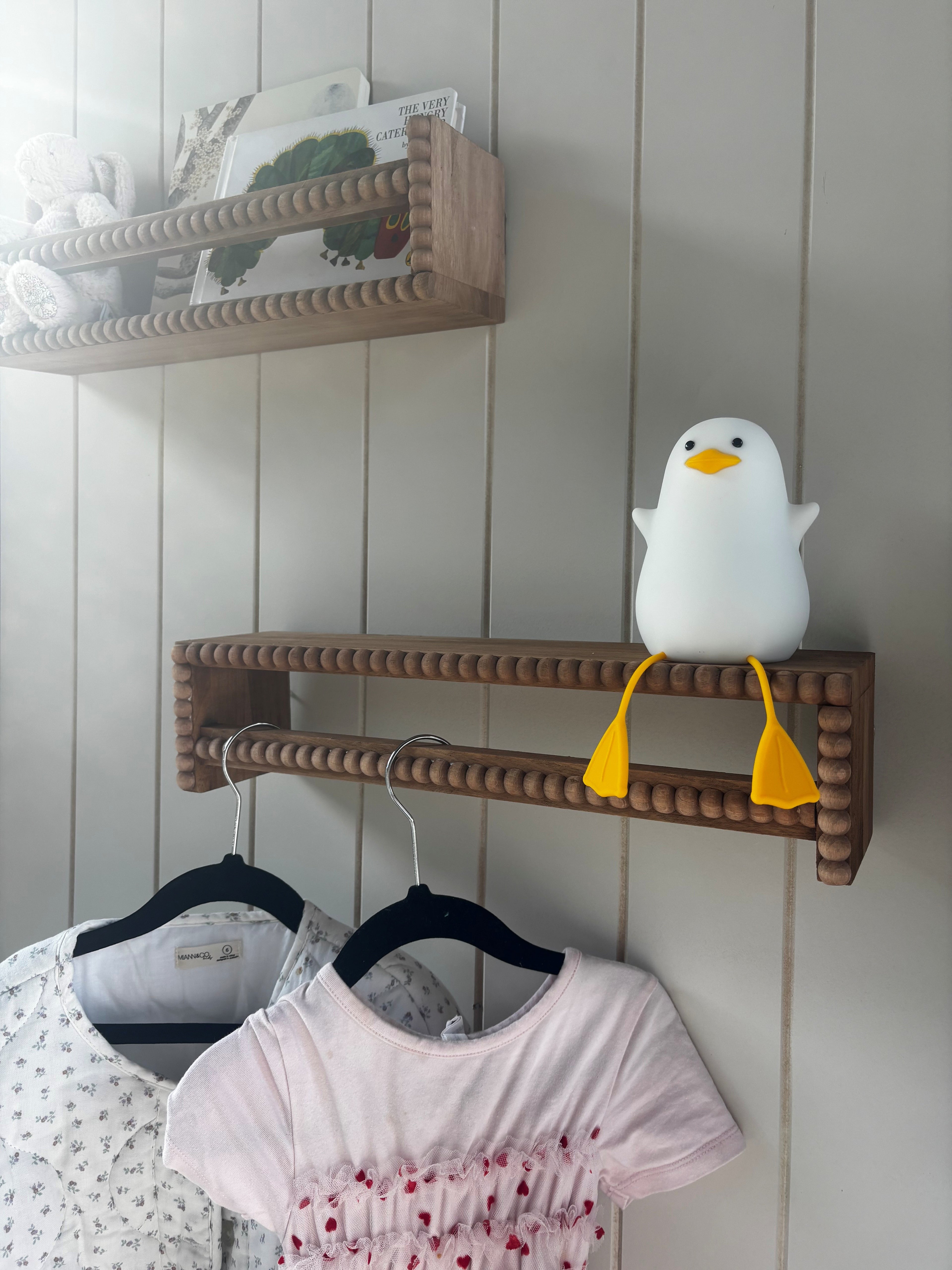 Pottery Barn Inspired Nursery Shelves