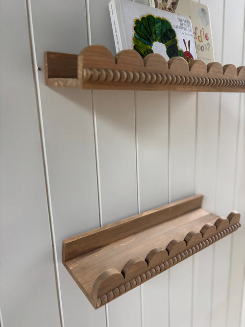 Scalloped shelves