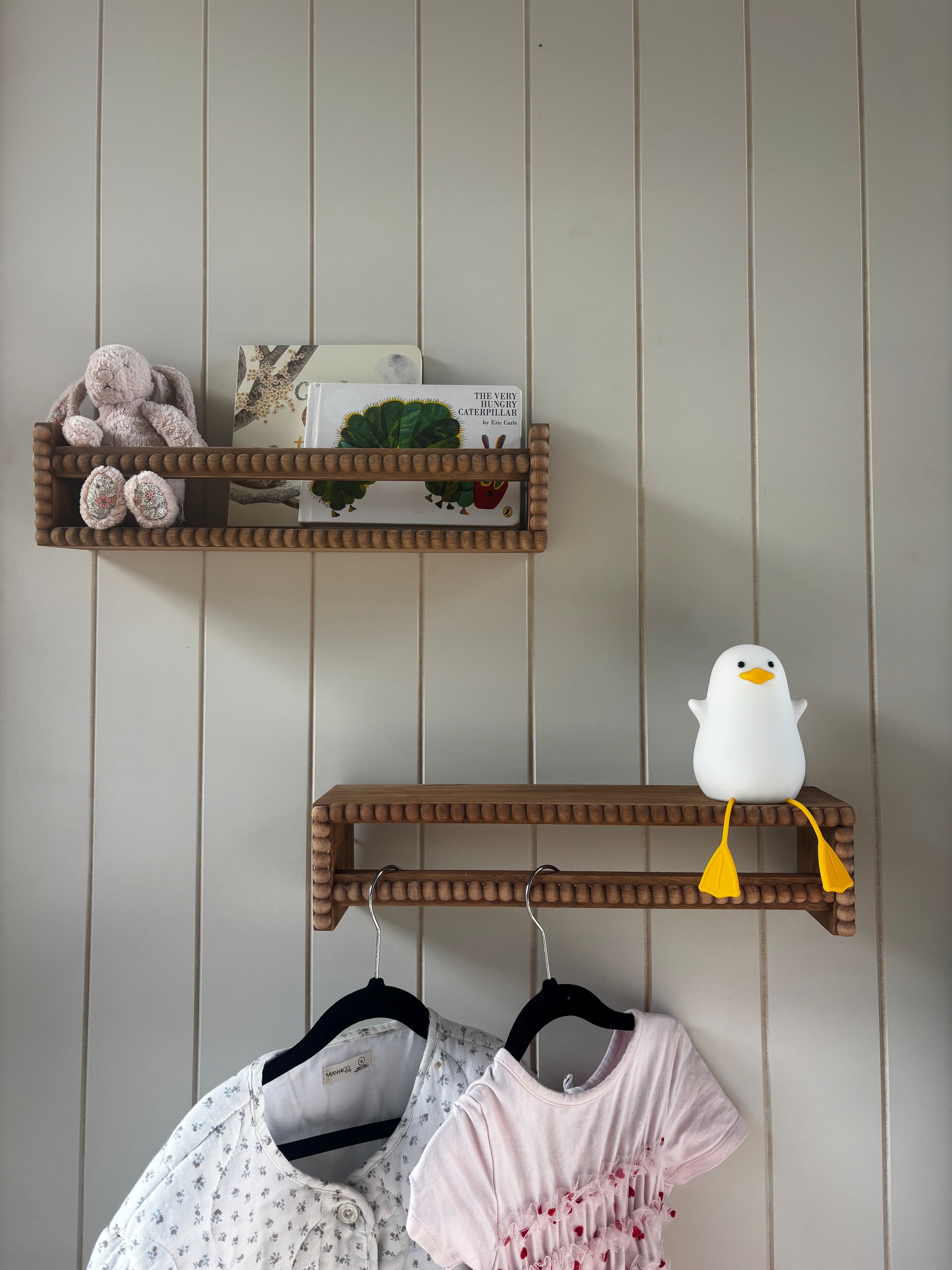 Pottery Barn Inspired Nursery Shelves