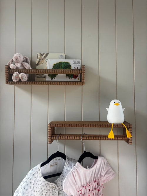 Pottery Barn Inspired Nursery Shelves